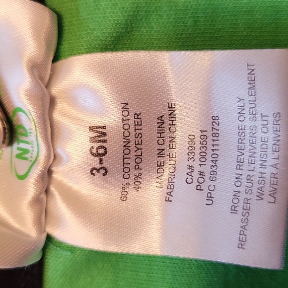 Sesame Street Oscar the Grouch green onesie/bodysuit - Picture 3 of 4